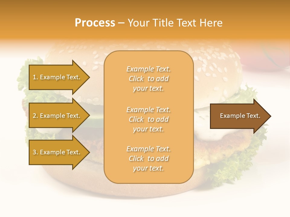 Veggie Hamburger Burger PowerPoint Template