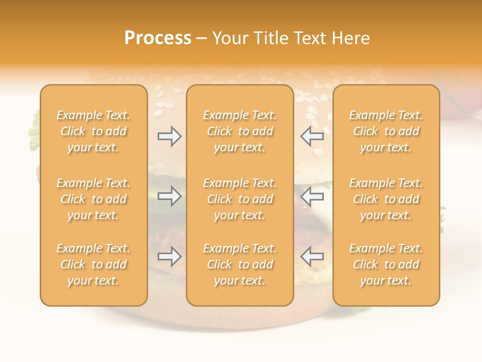 Veggie Hamburger Burger PowerPoint Template