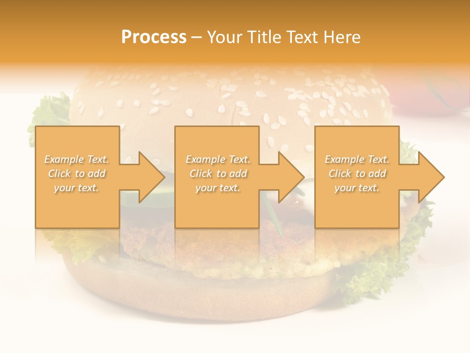 Veggie Hamburger Burger PowerPoint Template