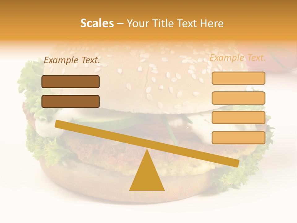 Veggie Hamburger Burger PowerPoint Template