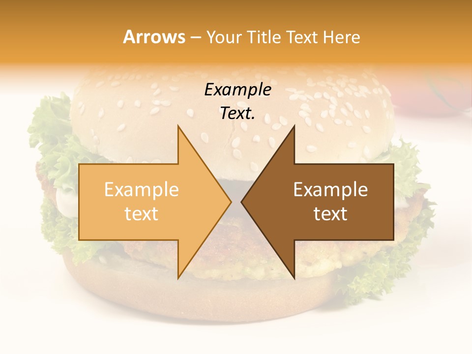 Veggie Hamburger Burger PowerPoint Template