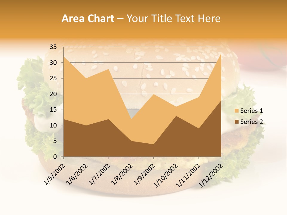 Veggie Hamburger Burger PowerPoint Template