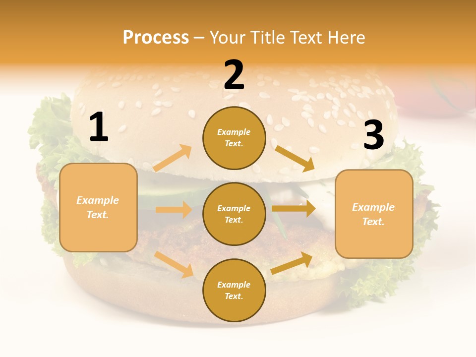 Veggie Hamburger Burger PowerPoint Template