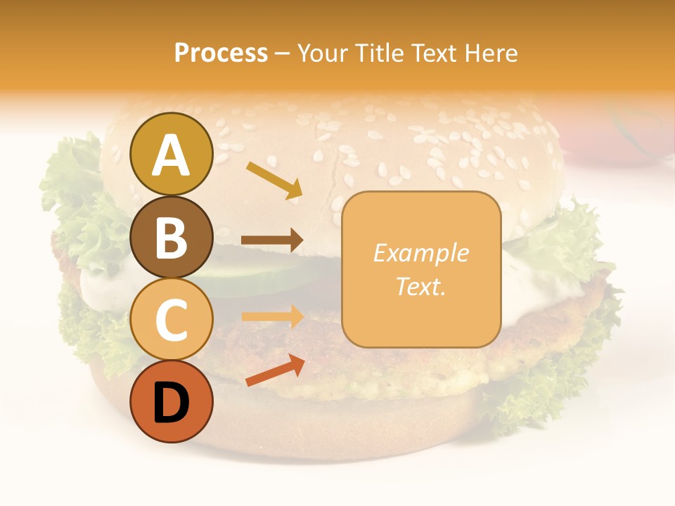 Veggie Hamburger Burger PowerPoint Template