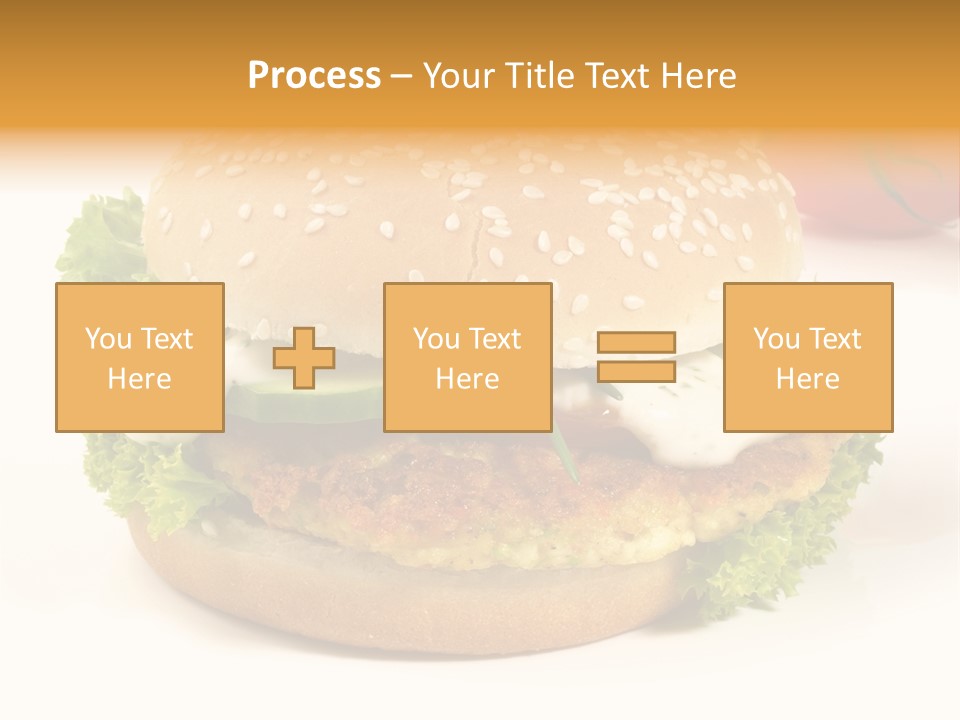 Veggie Hamburger Burger PowerPoint Template