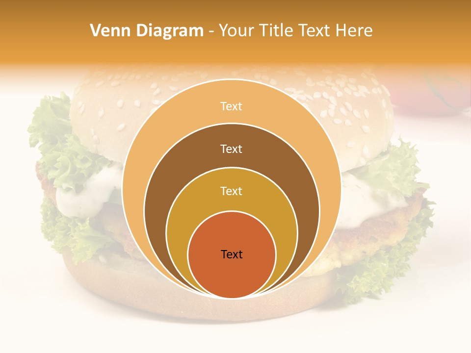 Veggie Hamburger Burger PowerPoint Template