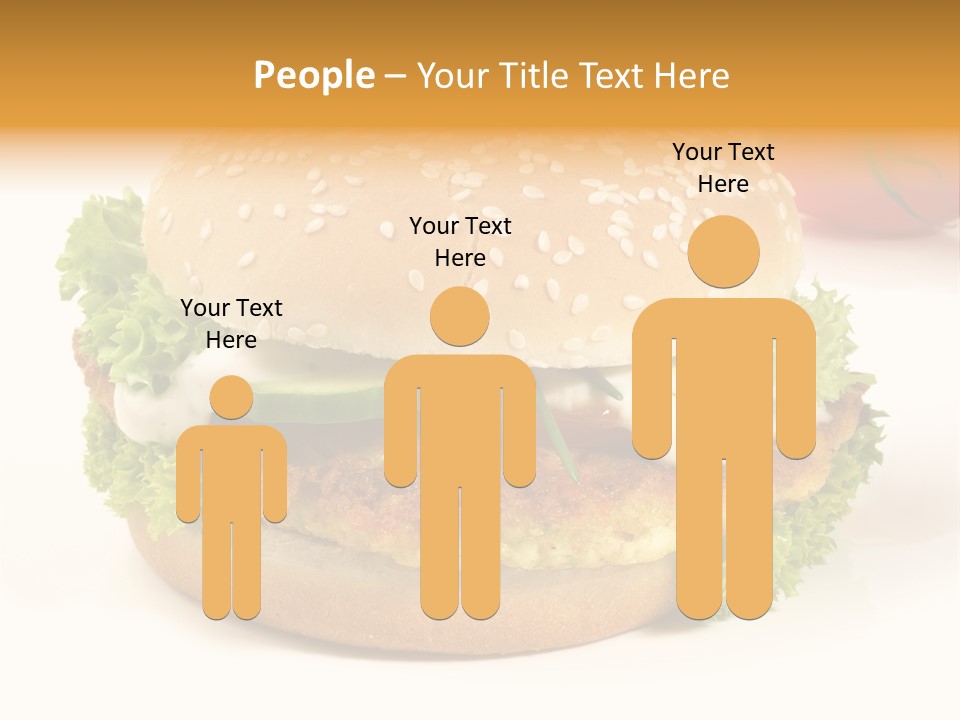 Veggie Hamburger Burger PowerPoint Template