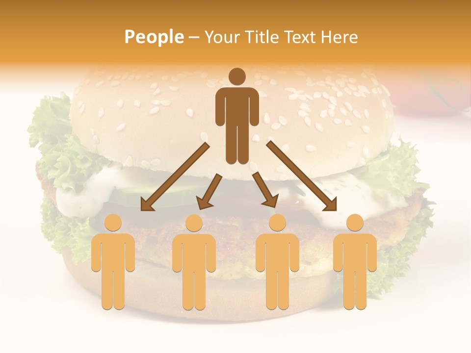 Veggie Hamburger Burger PowerPoint Template