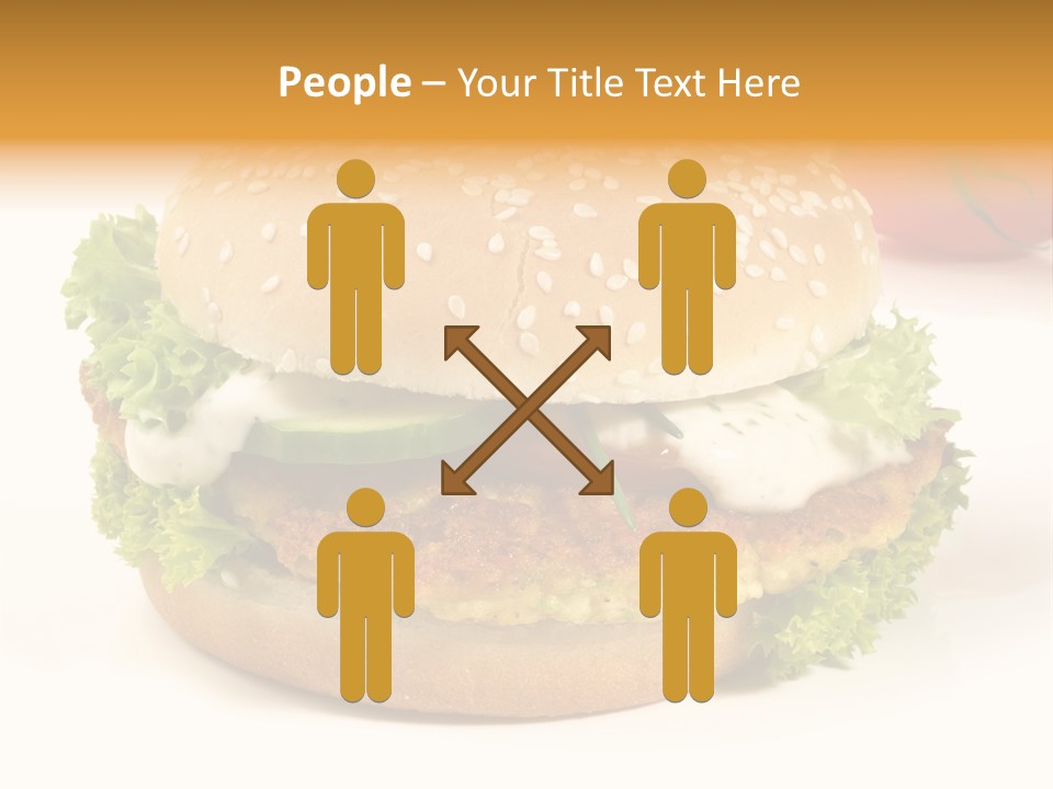 Veggie Hamburger Burger PowerPoint Template