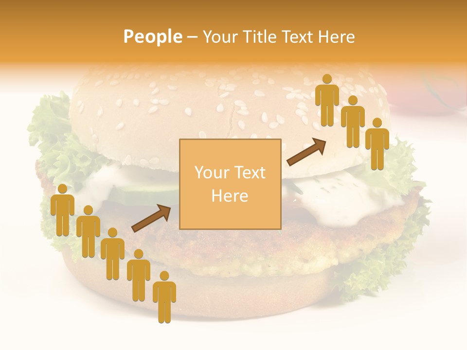 Veggie Hamburger Burger PowerPoint Template