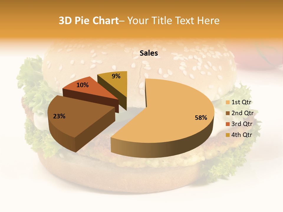 Veggie Hamburger Burger PowerPoint Template