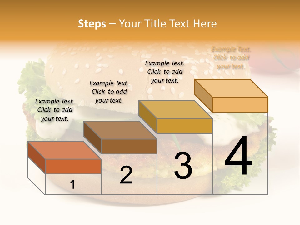 Veggie Hamburger Burger PowerPoint Template