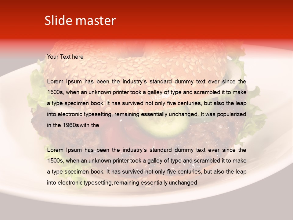 Ern Gebacken Sesambagel PowerPoint Template