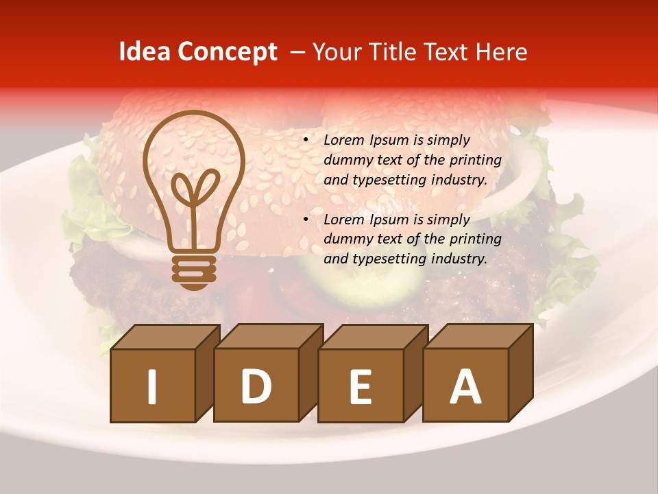 Ern Gebacken Sesambagel PowerPoint Template