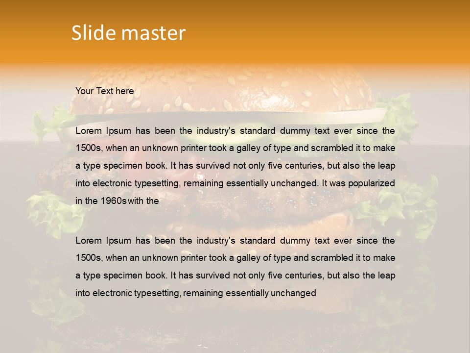 Sesambr Lebensmittel Bagels PowerPoint Template