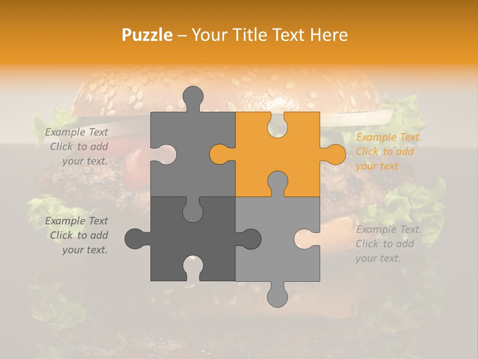 Sesambr Lebensmittel Bagels PowerPoint Template