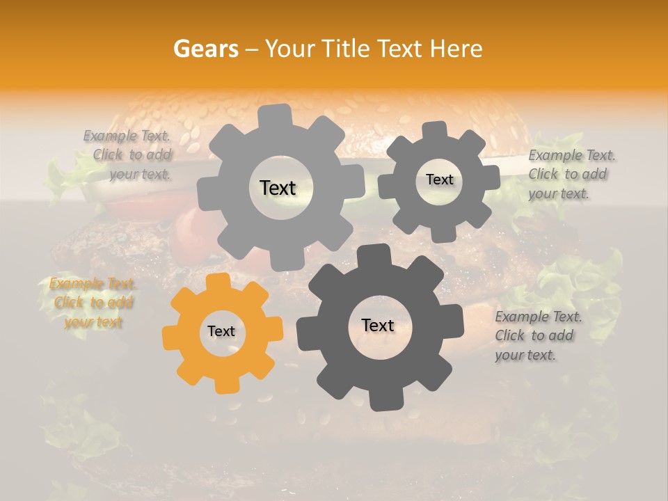 Sesambr Lebensmittel Bagels PowerPoint Template