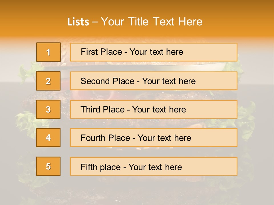 Sesambr Lebensmittel Bagels PowerPoint Template