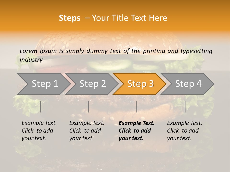 Sesambr Lebensmittel Bagels PowerPoint Template