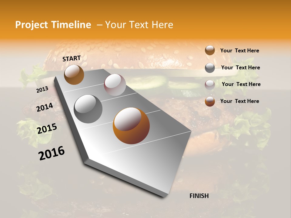 Sesambr Lebensmittel Bagels PowerPoint Template