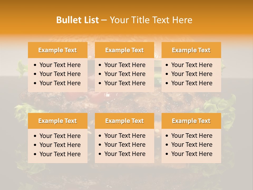 Sesambr Lebensmittel Bagels PowerPoint Template