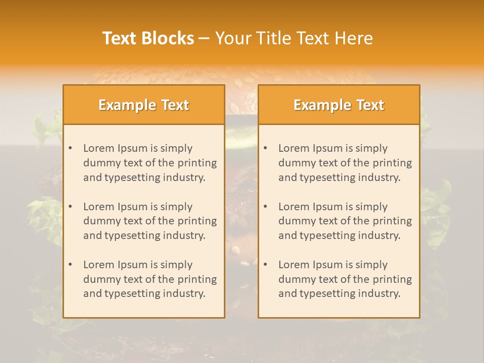 Sesambr Lebensmittel Bagels PowerPoint Template