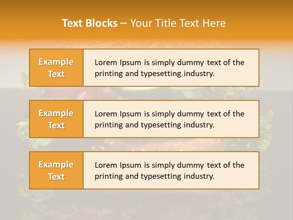Sesambr Lebensmittel Bagels PowerPoint Template