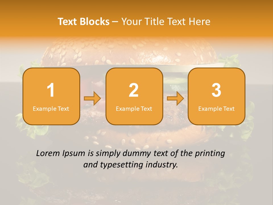 Sesambr Lebensmittel Bagels PowerPoint Template