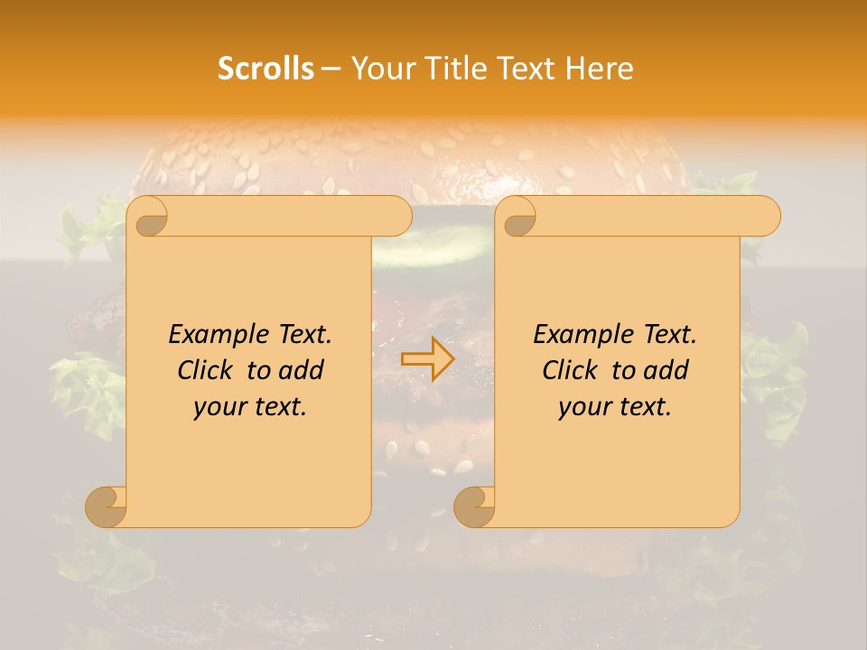 Sesambr Lebensmittel Bagels PowerPoint Template