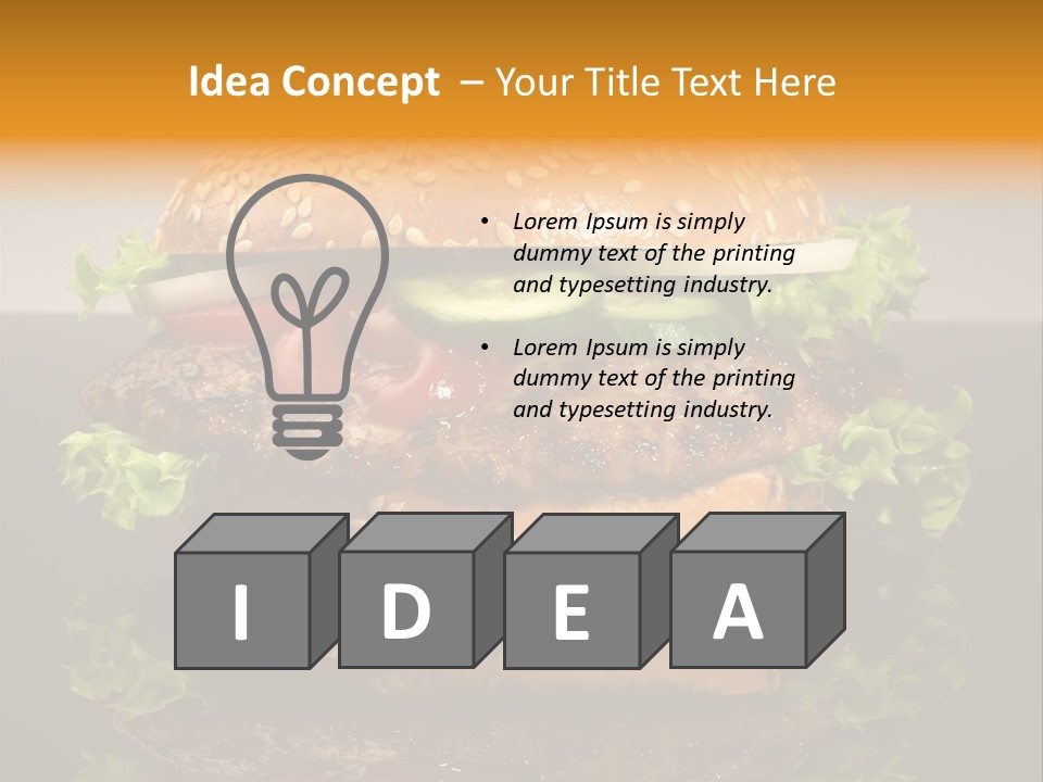 Sesambr Lebensmittel Bagels PowerPoint Template