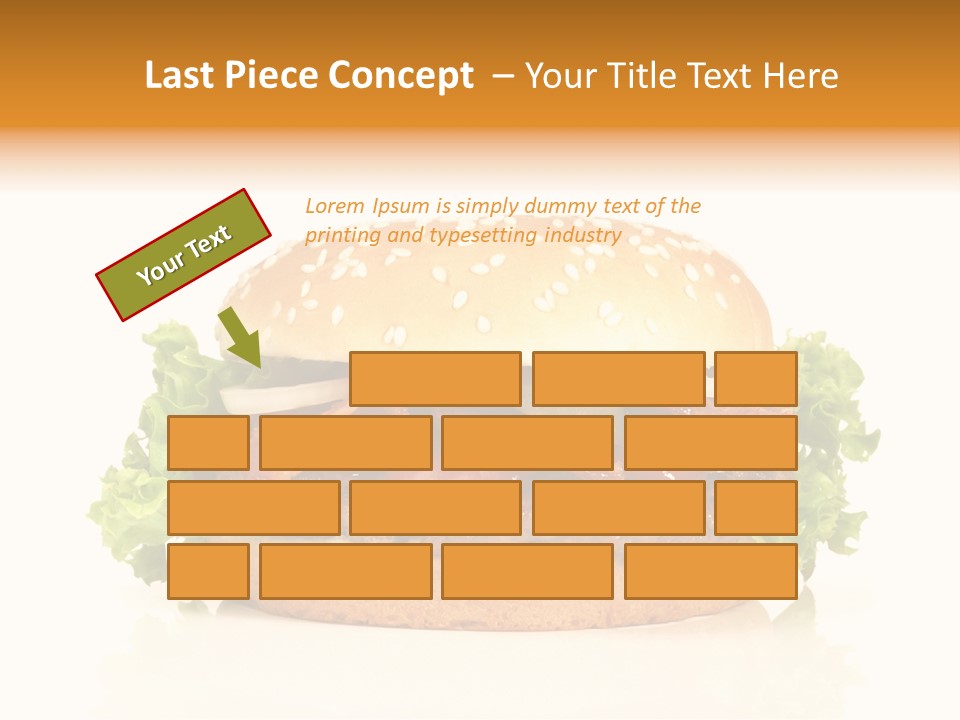 Beef Blattsalat Bacon PowerPoint Template