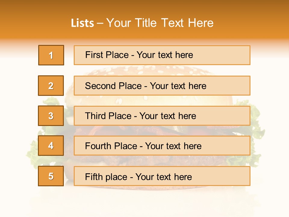 Beef Blattsalat Bacon PowerPoint Template