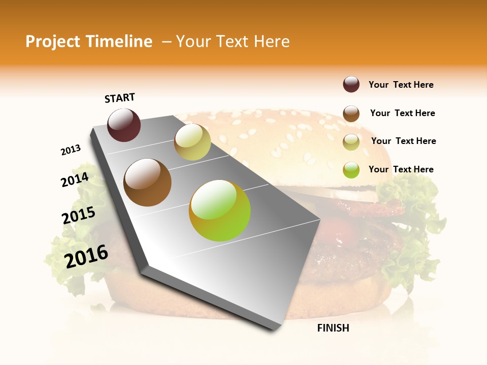 Beef Blattsalat Bacon PowerPoint Template