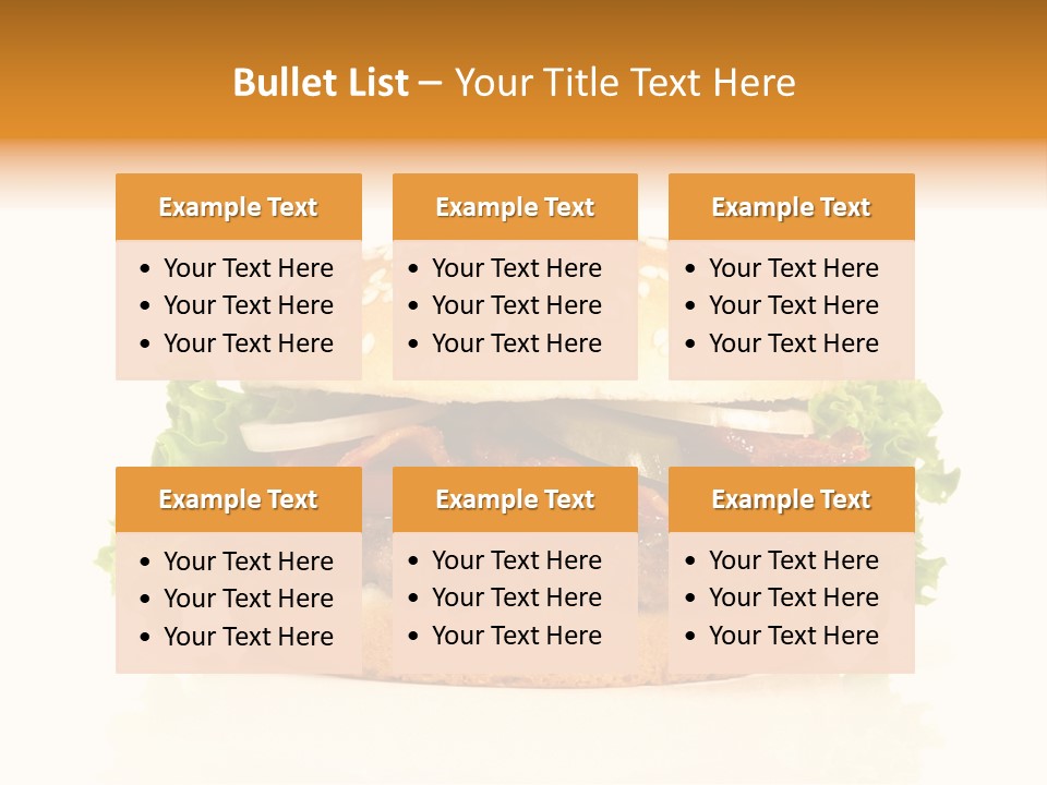 Beef Blattsalat Bacon PowerPoint Template
