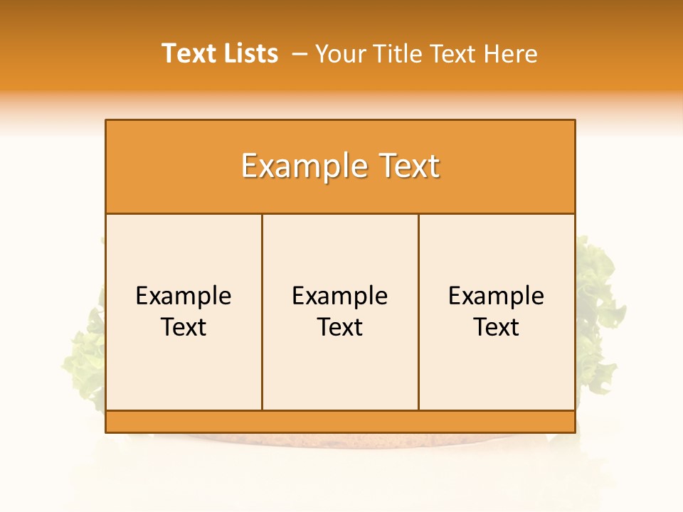 Beef Blattsalat Bacon PowerPoint Template