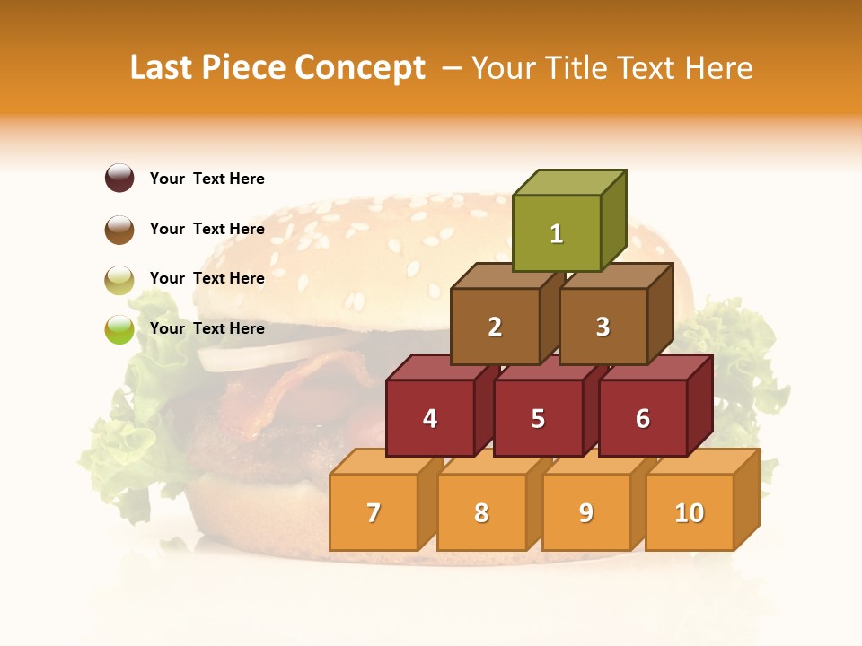 Beef Blattsalat Bacon PowerPoint Template