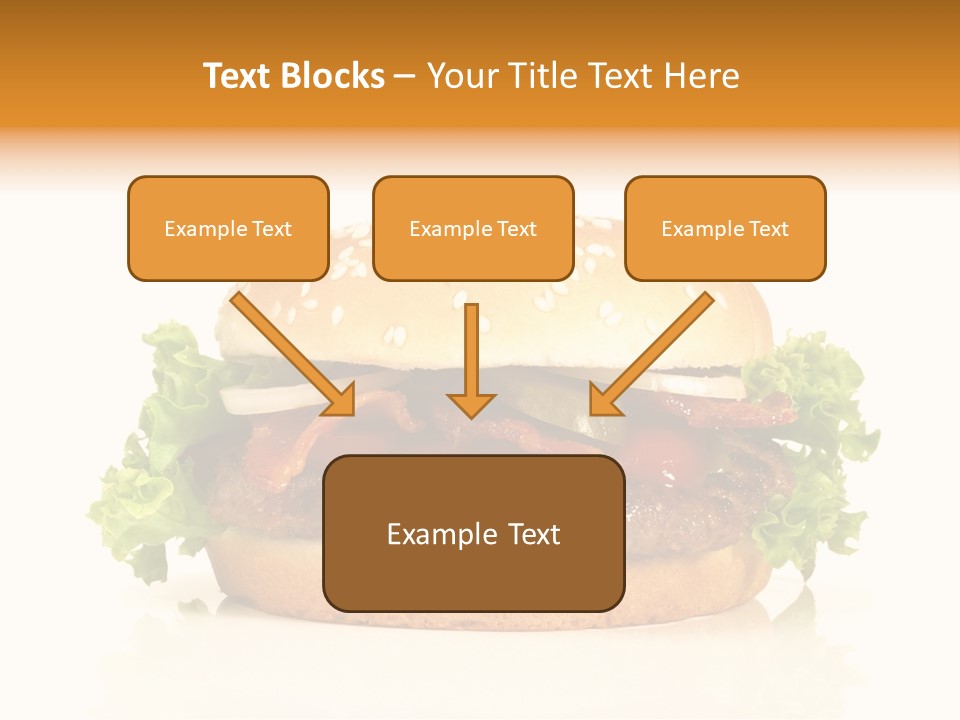 Beef Blattsalat Bacon PowerPoint Template