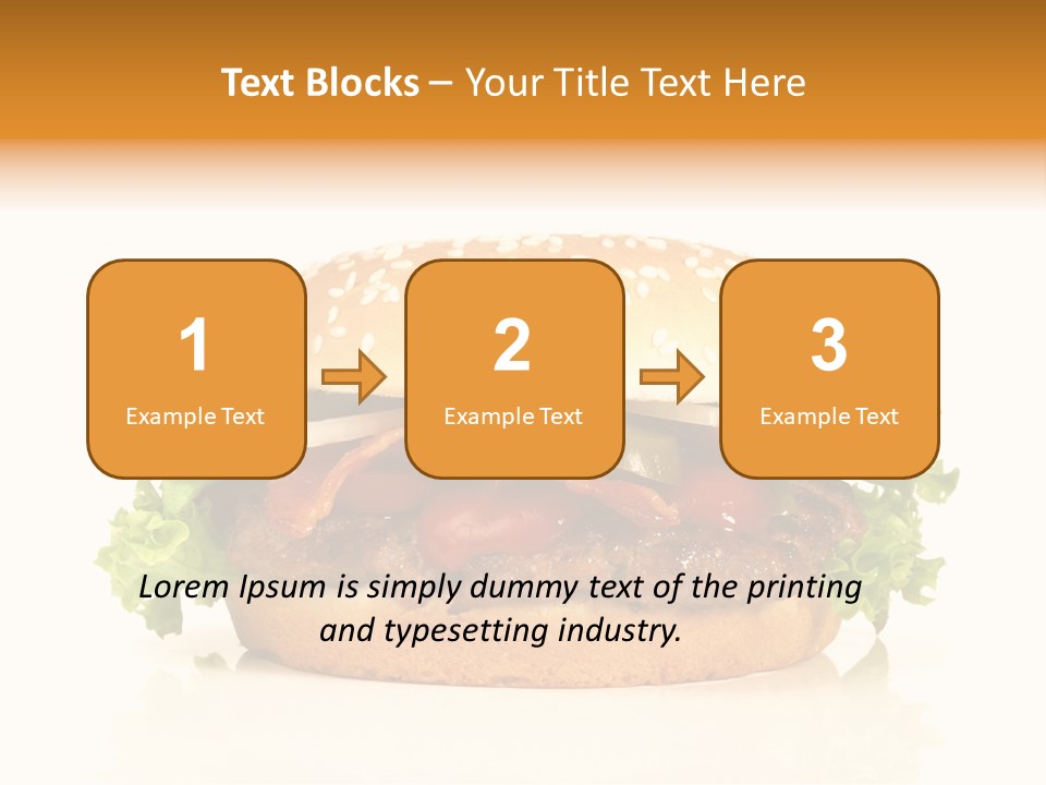 Beef Blattsalat Bacon PowerPoint Template