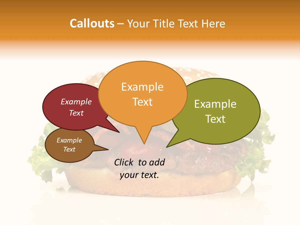 Beef Blattsalat Bacon PowerPoint Template