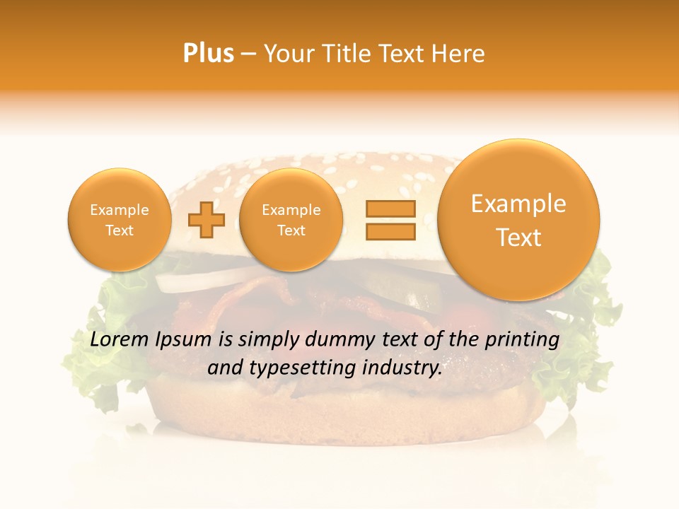 Beef Blattsalat Bacon PowerPoint Template