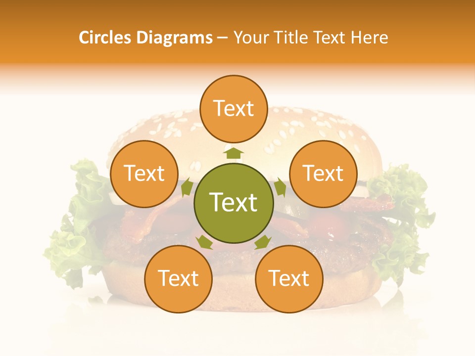 Beef Blattsalat Bacon PowerPoint Template