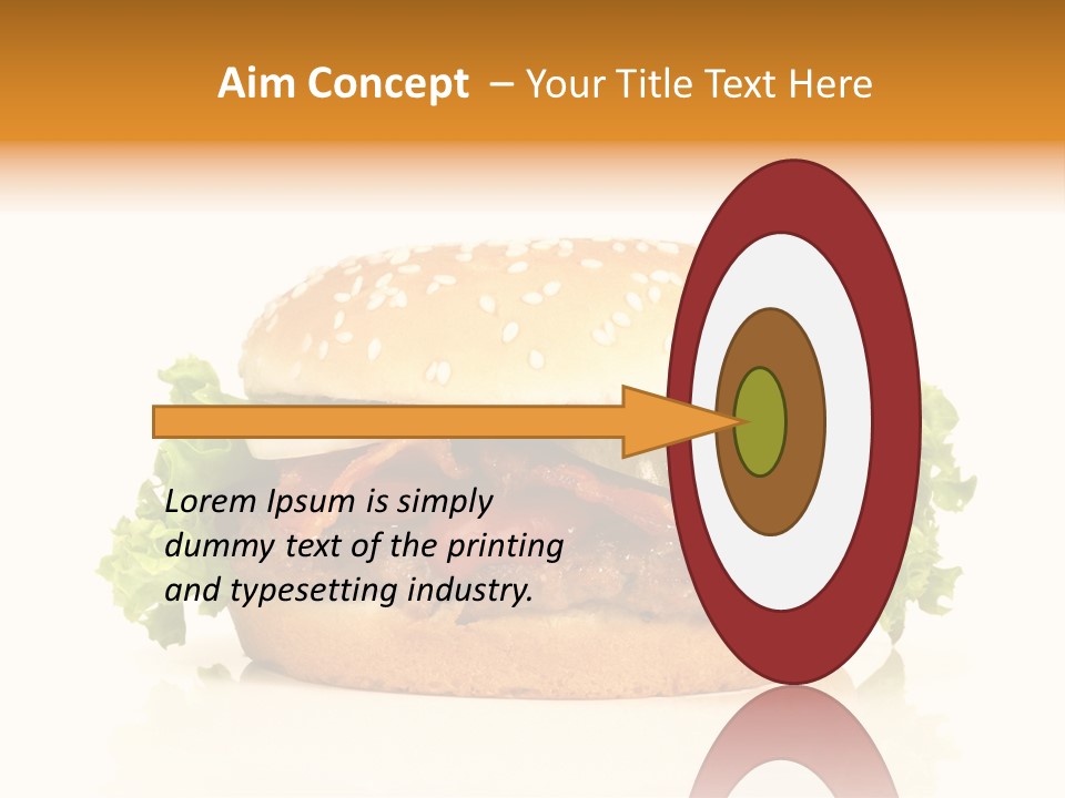 Beef Blattsalat Bacon PowerPoint Template