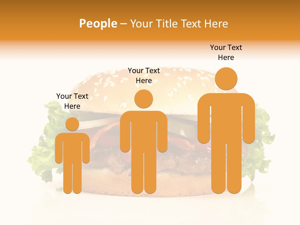 Beef Blattsalat Bacon PowerPoint Template