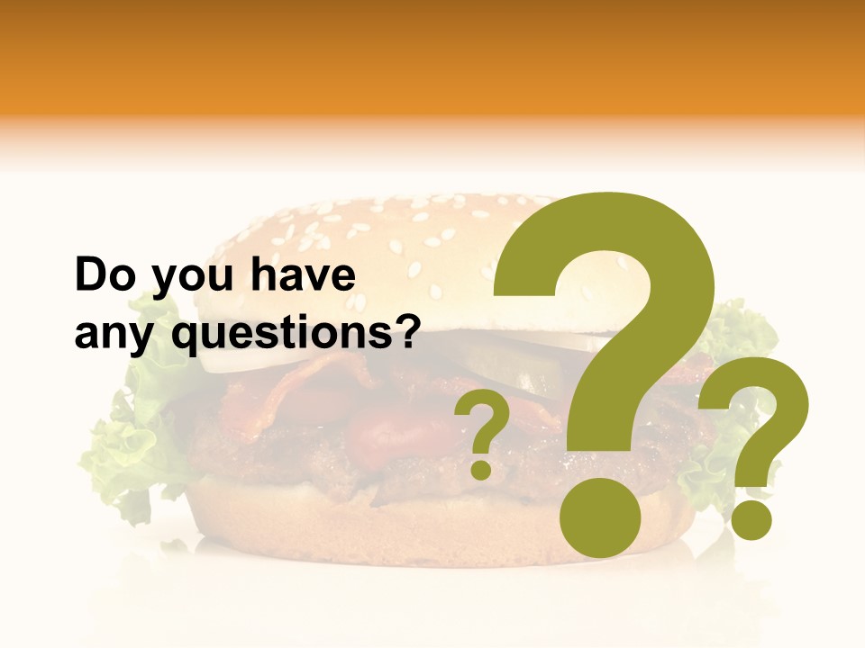 Beef Blattsalat Bacon PowerPoint Template