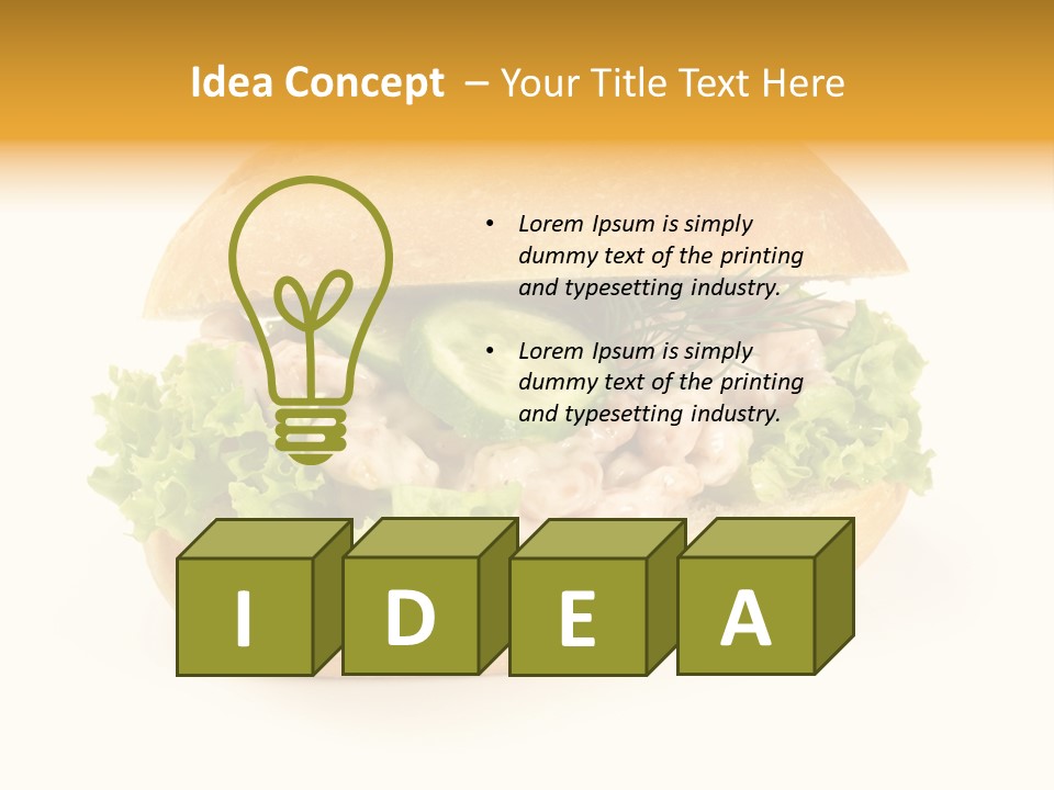 Salat Mayonaise Limonenmayonaise PowerPoint Template