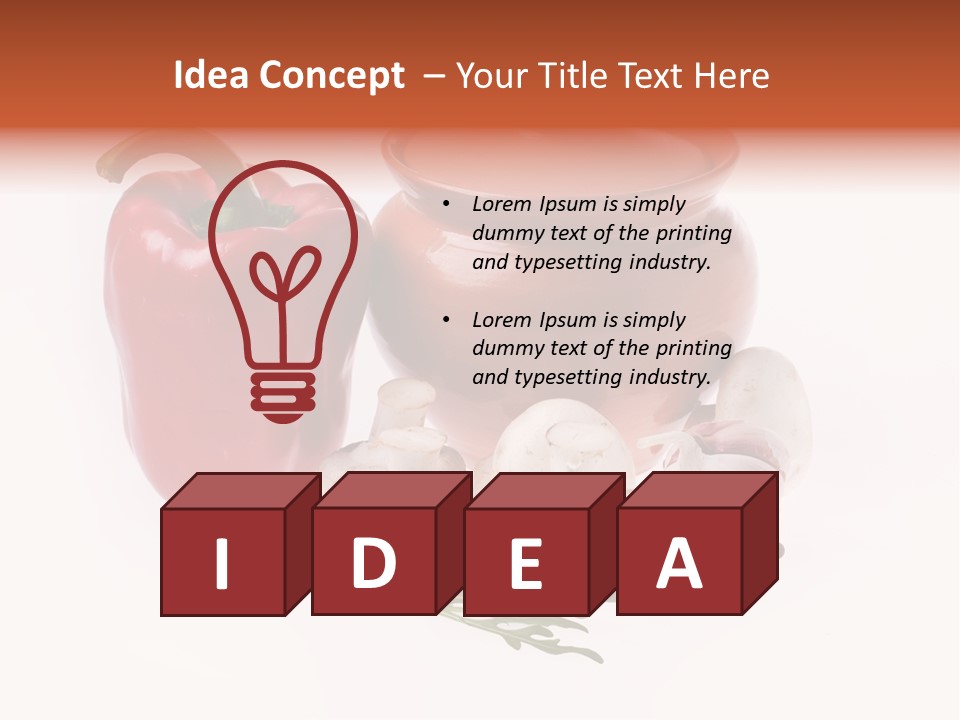 Handle Recipe Hot PowerPoint Template