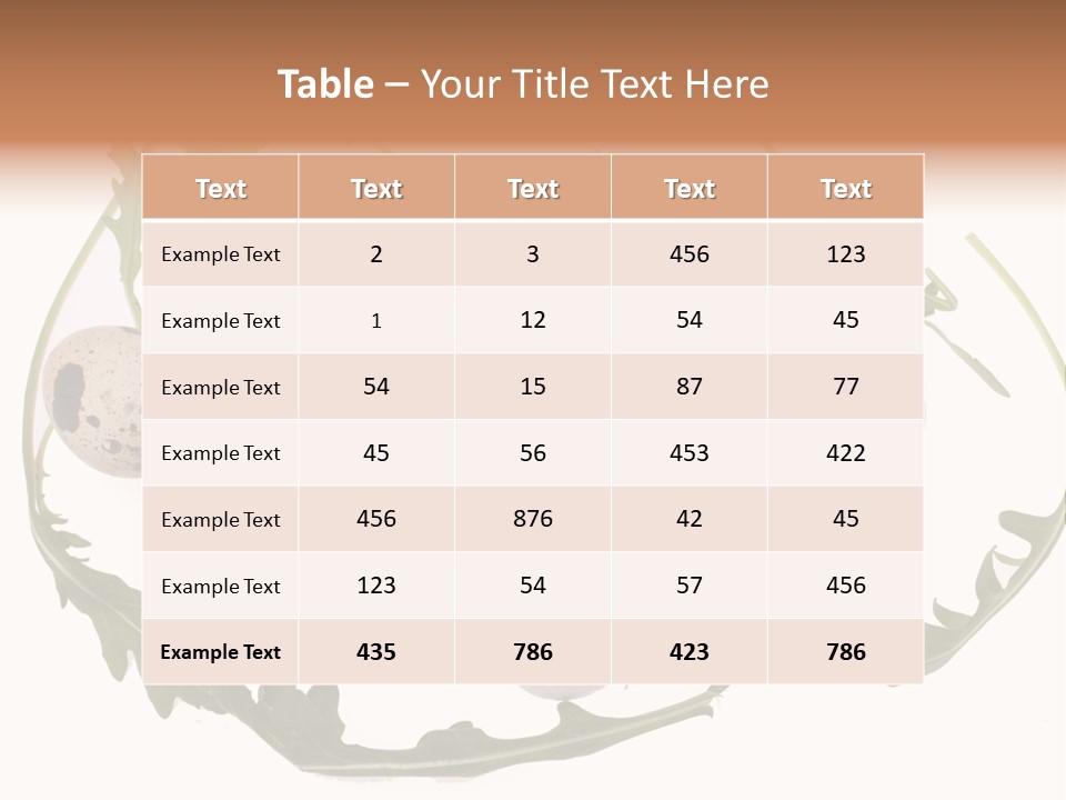 Freshness Part Uncooked PowerPoint Template