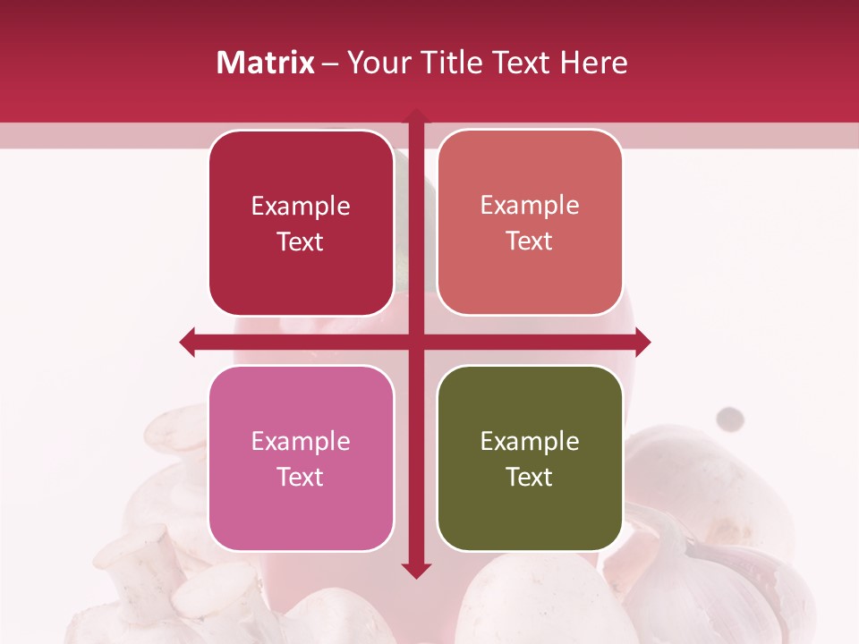 Mushroom Ingredient Salad PowerPoint Template
