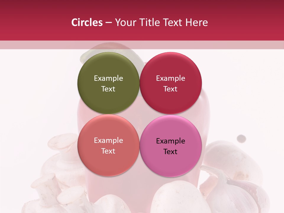 Mushroom Ingredient Salad PowerPoint Template