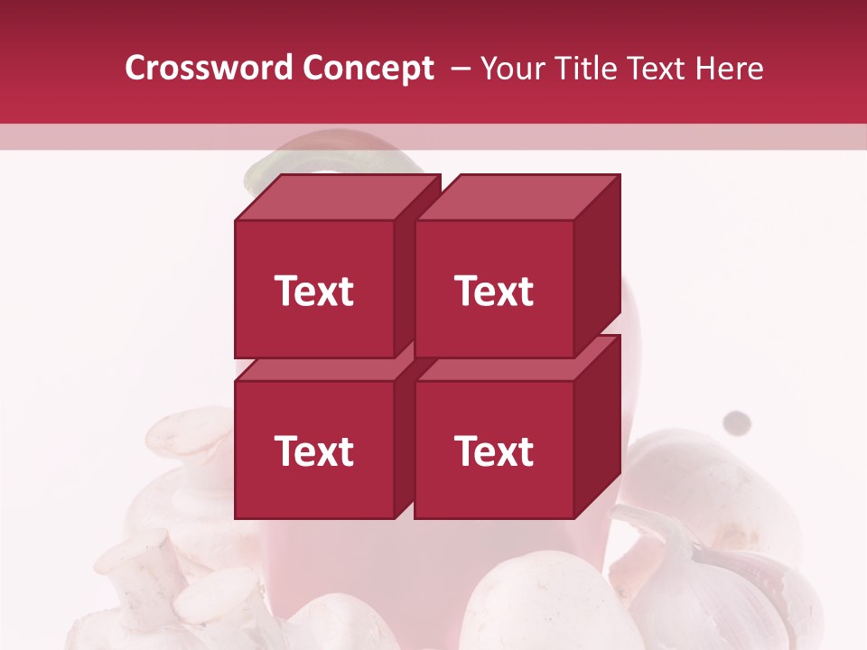 Mushroom Ingredient Salad PowerPoint Template